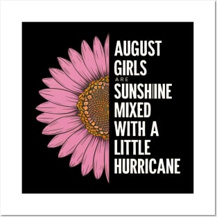 August Girls Are Sunshine Birthday Posters and Art